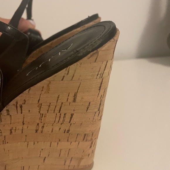 Aldo black cork platform sandals - Picture 3 of 5